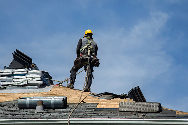Professional Gutter Installation technician working in West Jefferson, OH